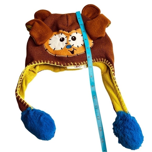 Flipeez Brown Blue Lime Green Monkey Action Hat Kids Unisex OS - Picture 8 of 10